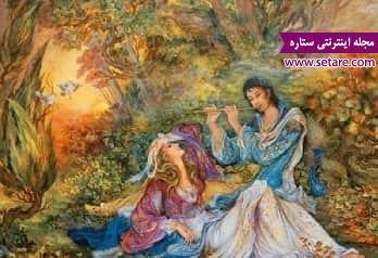 لیلی و مجنون - عاشق شدن لیلی و مجنون