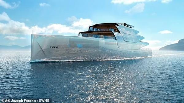 قایق شیشه ای لوکس که شما را نامرئی می نماید ، تصاویری از سازگارترین کشتی تفریحی با طبیعت دریا